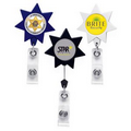 7 Point Star Retractable Badge Reel (Polydome)